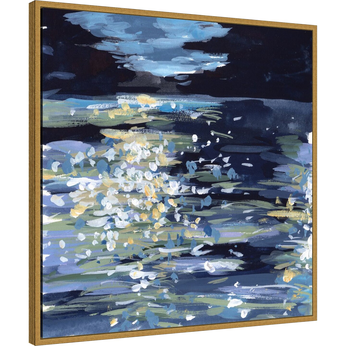 Calming Night I by Melissa Wang Framed Canvas Wall Art