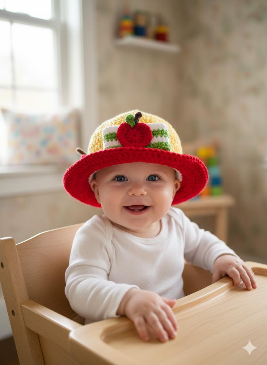 Strawberry Shortcake Friends Apple Dumplin' Crochet Bucket Hats 6