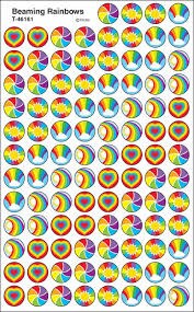 Beaming Rainbows superSpots® Stickers – 800 Count, Colorful Reward Stickers