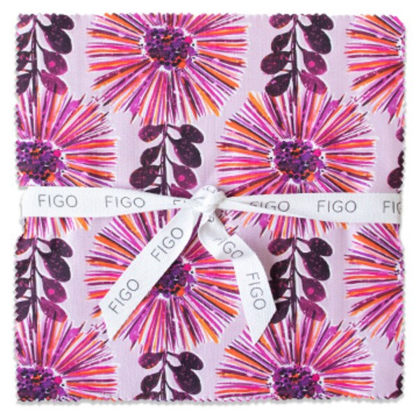 Painted Garden 10&#x22; Square Pack (Layer Cake) by Josephine Garden for Figo (TPGRDN42-10)