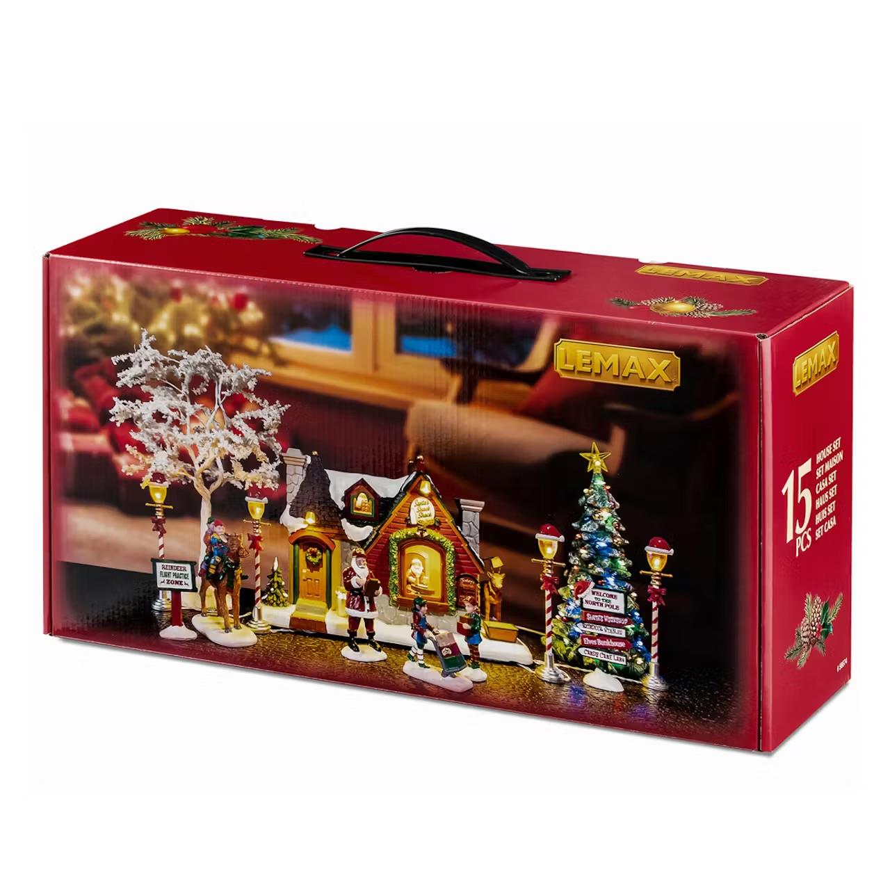 Lemax Santa&#x27;s Wonderland Village: Santa&#x27;s Snack Shack Set