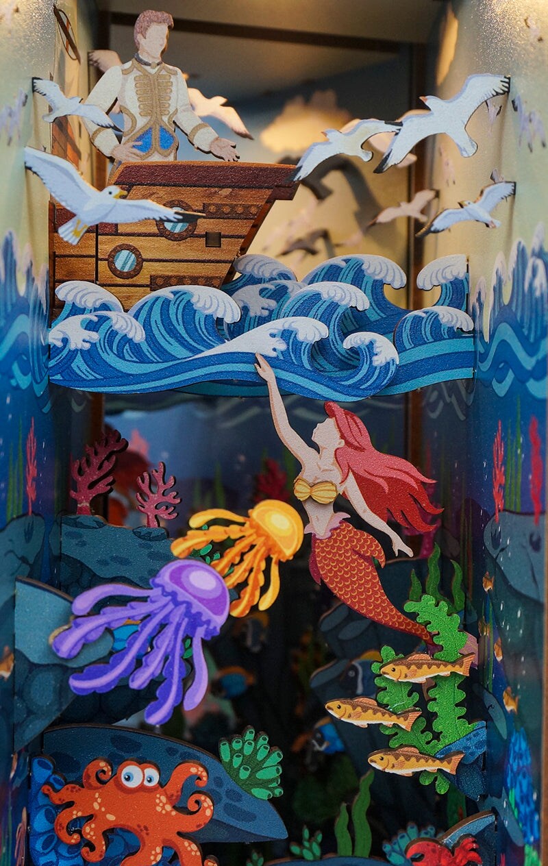 DIY Miniature Book Nook Kit | Mermaid Story