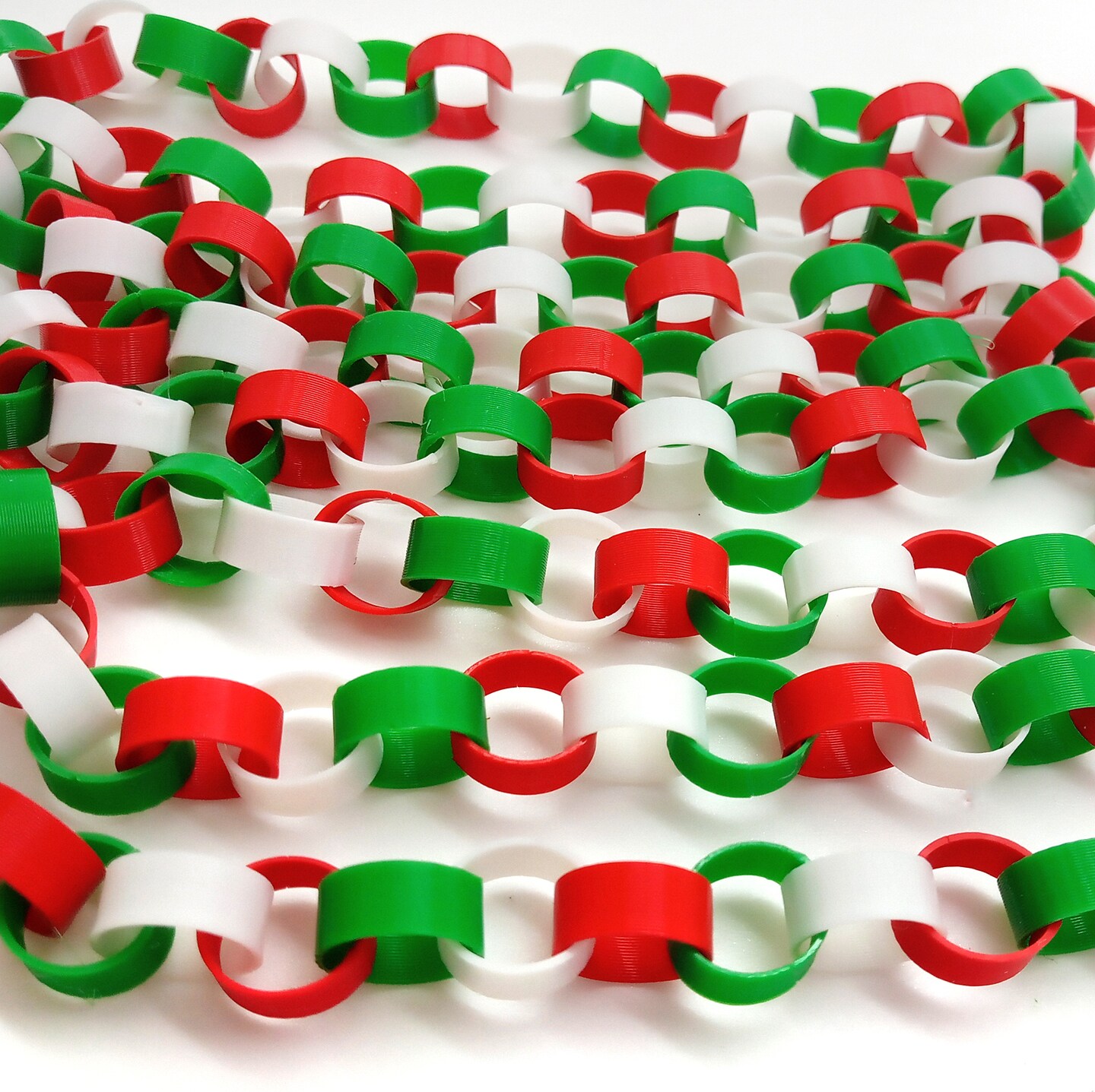 Tiny Christmas Garland Kit, 3 ft, Miniature Dollhouse Holiday Chain Links, Adorabilities