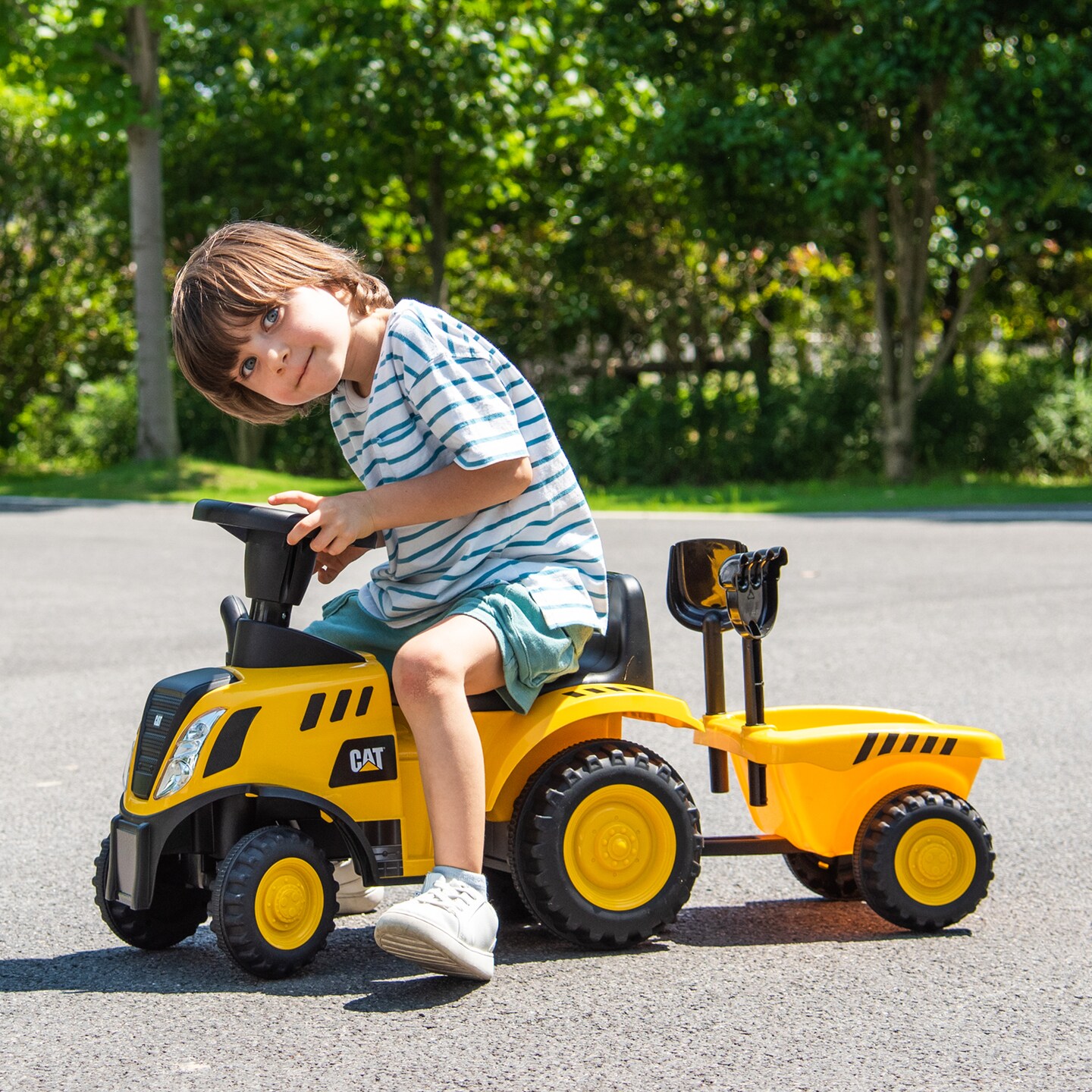 Kids Ride On Tractor with Storage Bracket
