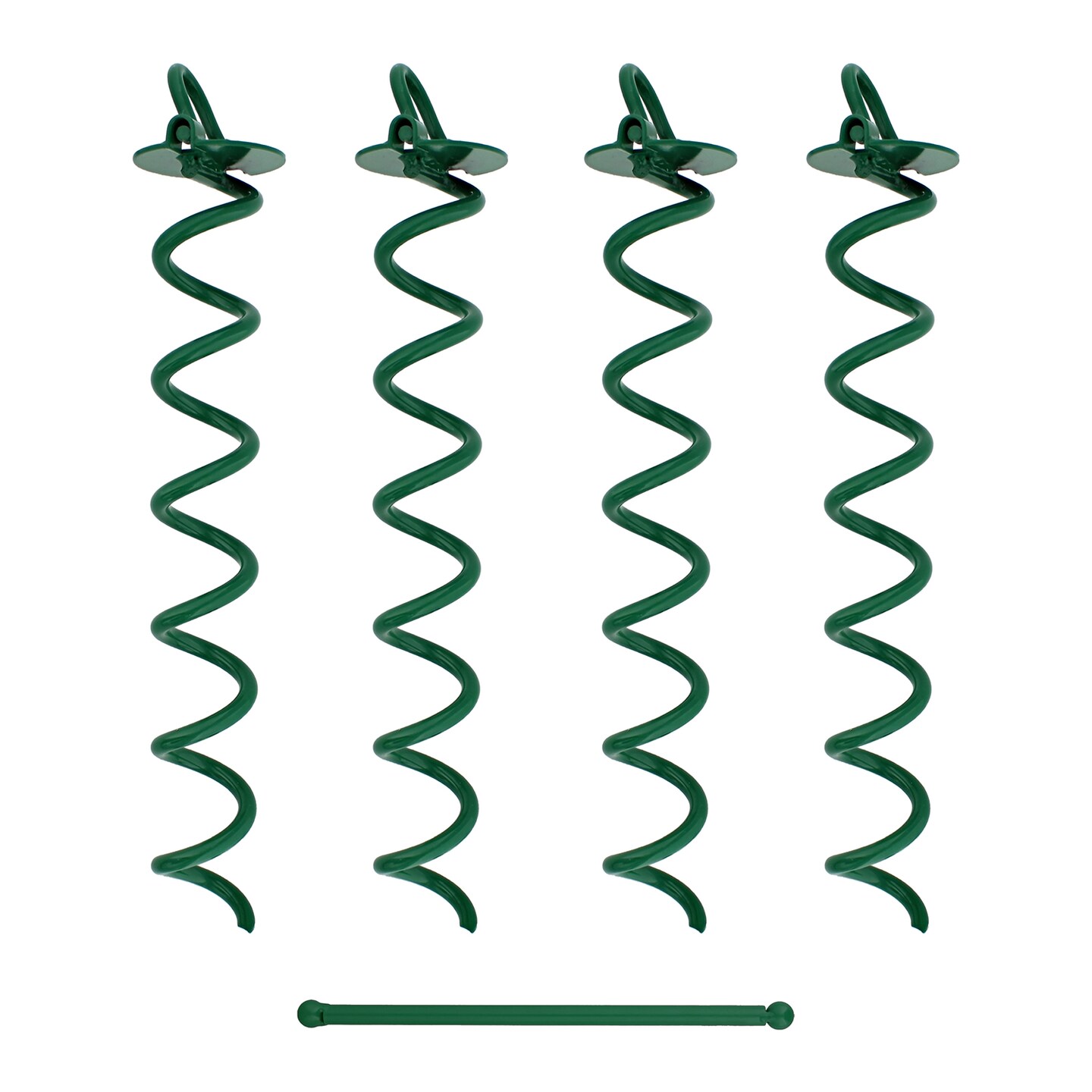 7Penn Spiral Ground Anchors - 16 Inch Twist Tent Stakes, 4 Pack