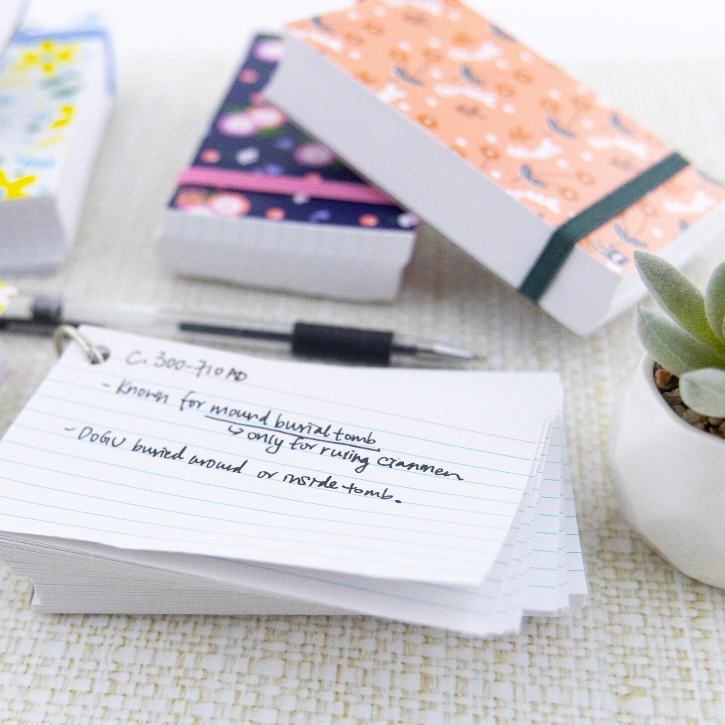 BAZIC Ruled White Index Card Fashion Poly Cover w/ Ring 3" x 5" 100 Ct.