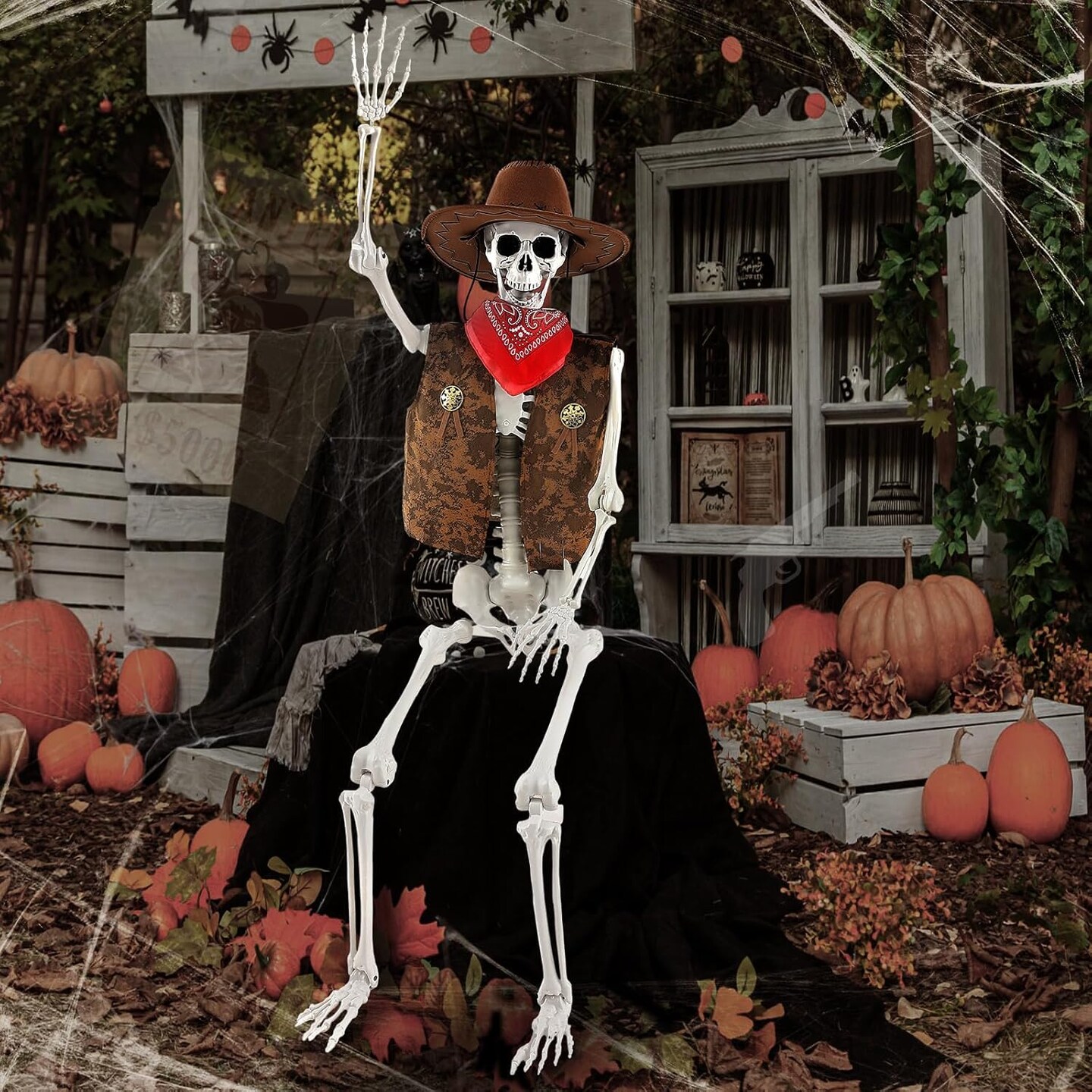 Halloween Skeletons Western