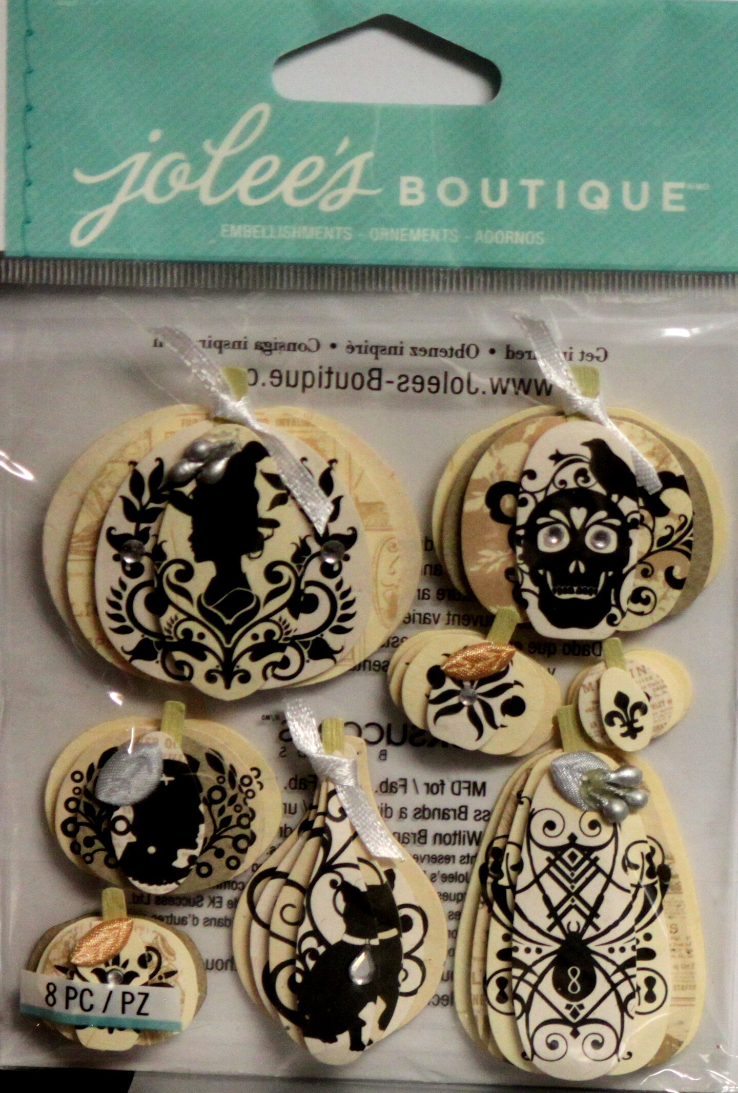 Jolee&#x27;s Boutique Silhouette Pumpkins Dimensional Stickers