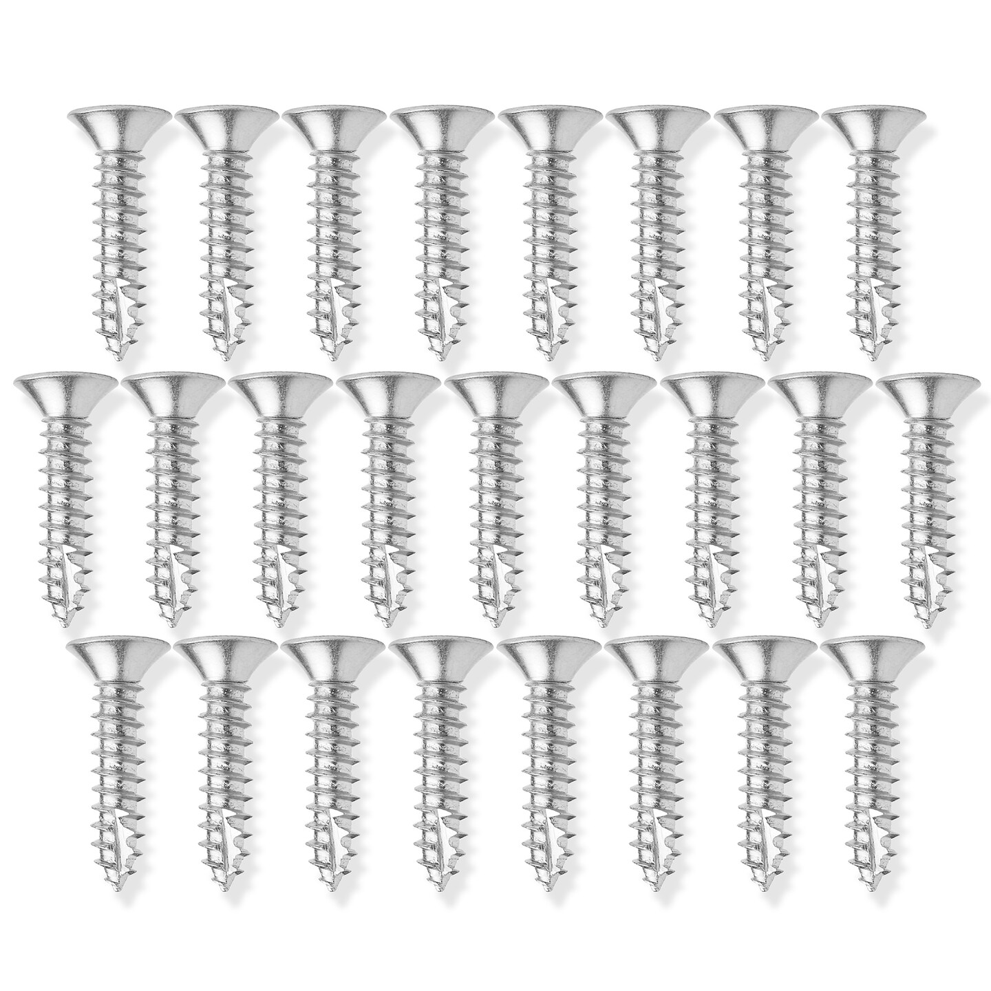 Cauldham Wood Screws #9 x 1 Inch for Door Hinges - 25 pack