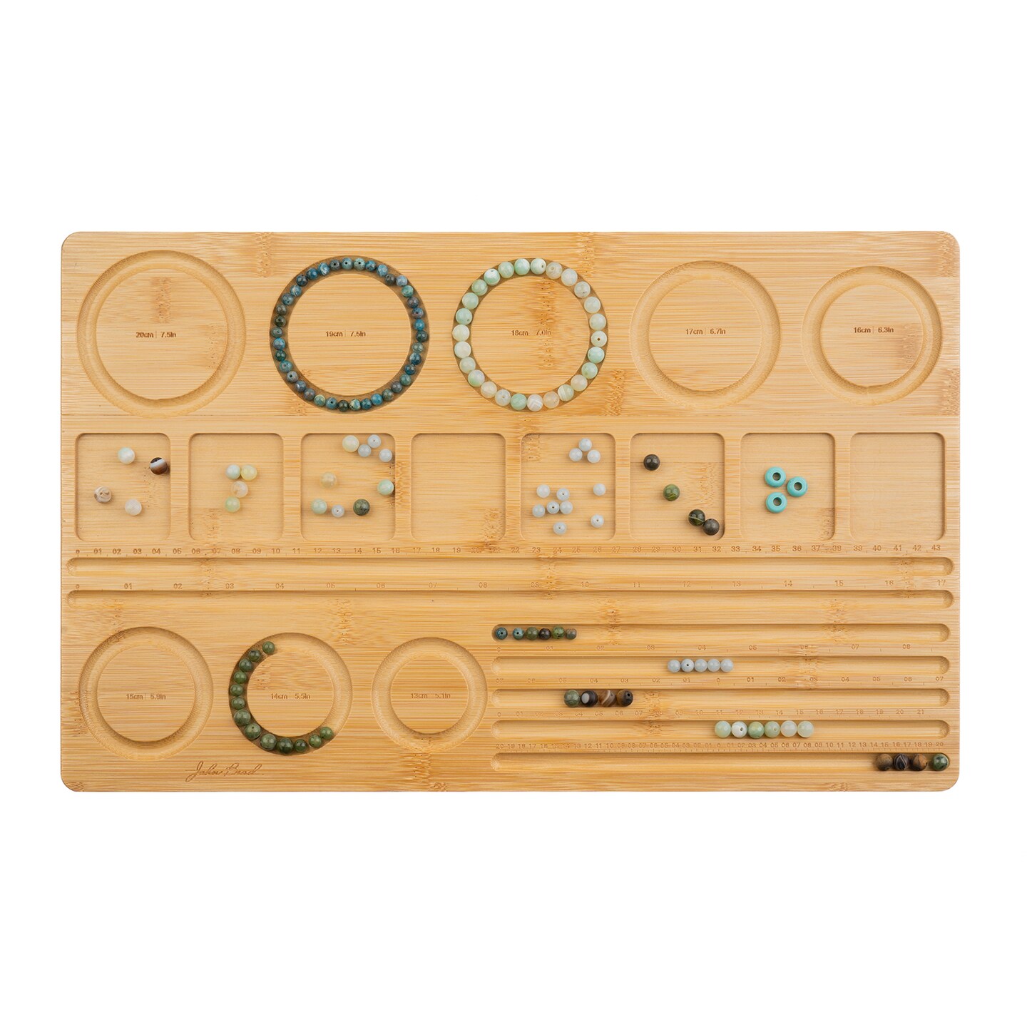 John Bead Jewelry Design Rectangle Wood Bead Board