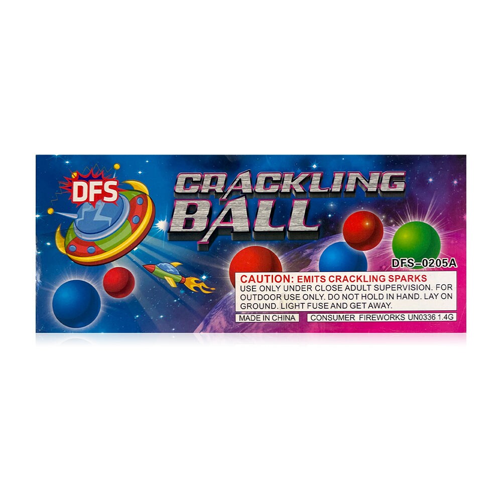 Crackling 6 Piece Ball 12 Ct