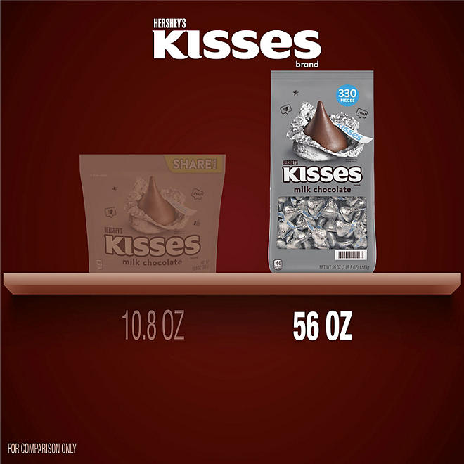 Hershey&#x27;s Kisses Milk Chocolate Candy 330 Pieces