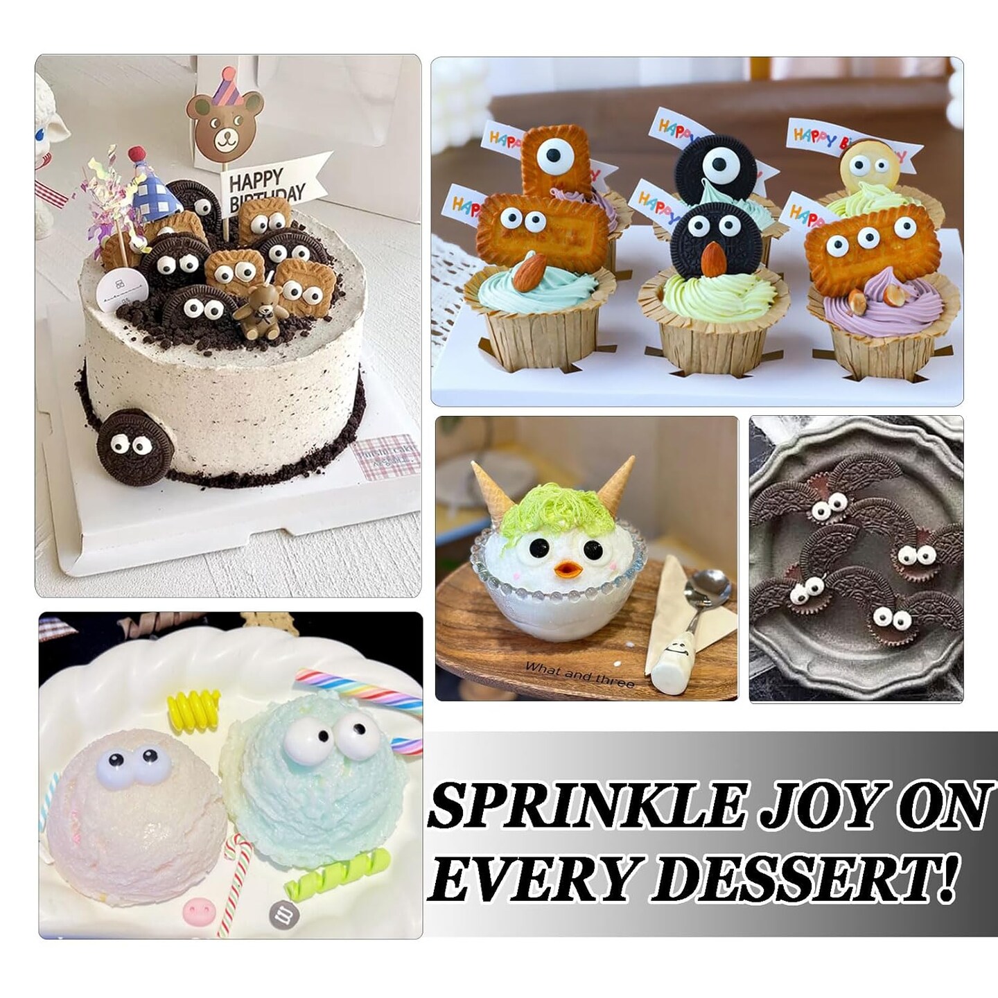 Candy Eyes Sprinkles for Cake Decorating Edible