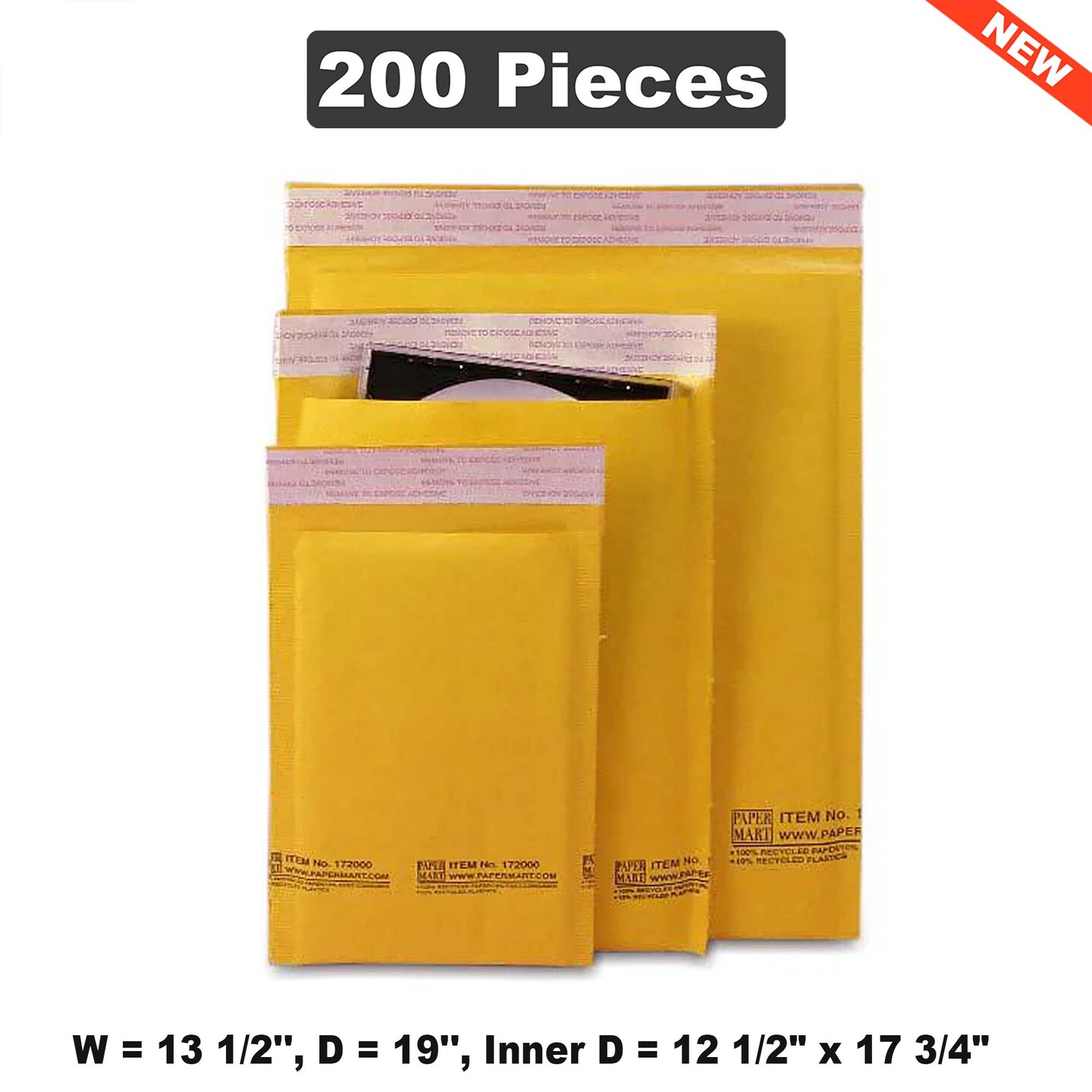 Large Shipping & Packing Boxes - 12, 1/2" x 17 3/4" for Ample Storage Solutions