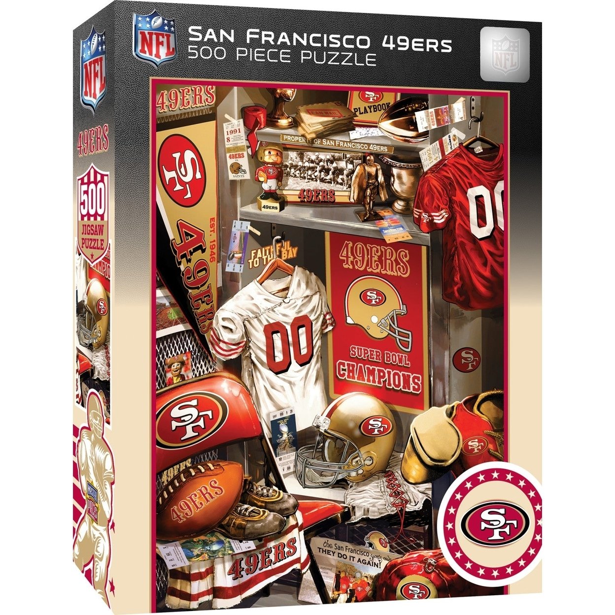 San Francisco 49Ers - Locker Room 500 Piece Jigsaw Puzzle