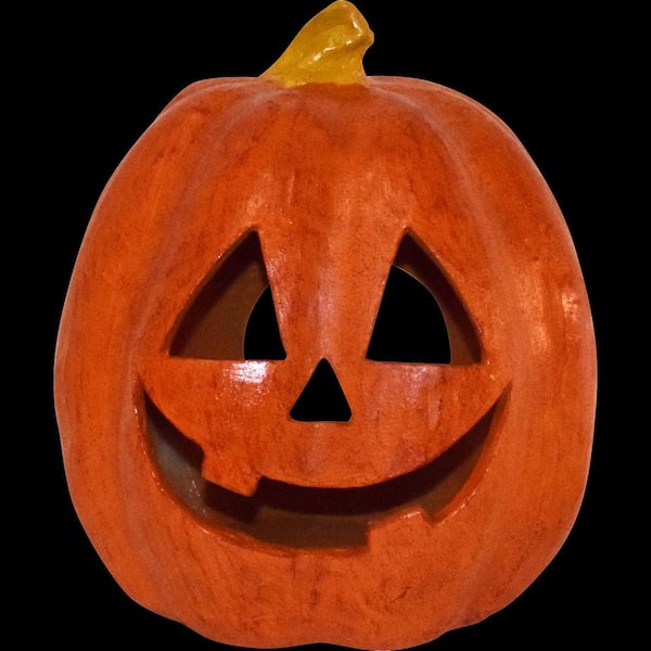 11 in. Dia Halloween Tabletop Jack O Lantern, Orange