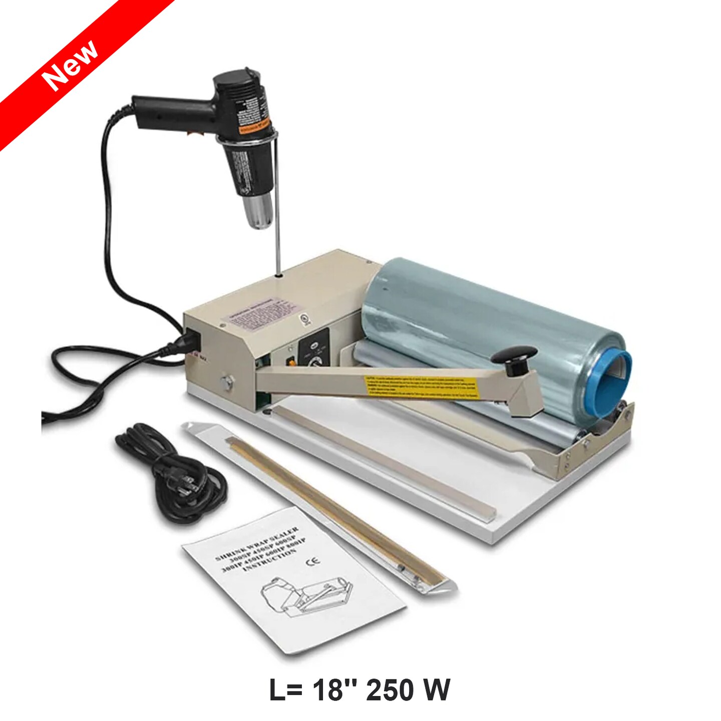 3 Inch Bar Sealer System 250W, 20-Inch, 120V-240V Compatibility