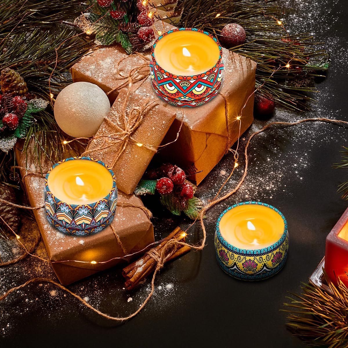 3 Pack Scented Candle Set Candles for Aromatherapy Holiday Gifts for Women Soy Wax Candles for Home Decor Housewarming Gift