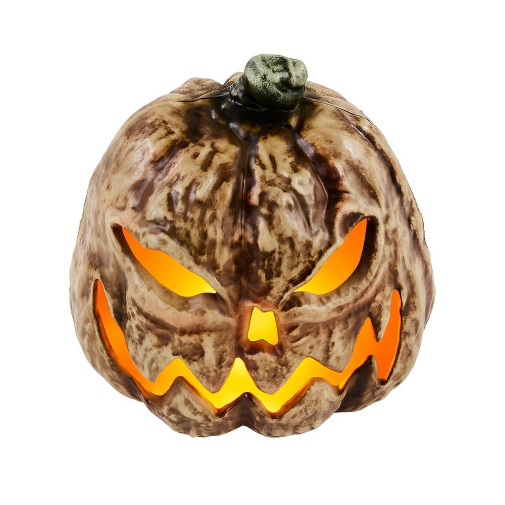 12 inch LED Spooky Flaming Jack O Lantern