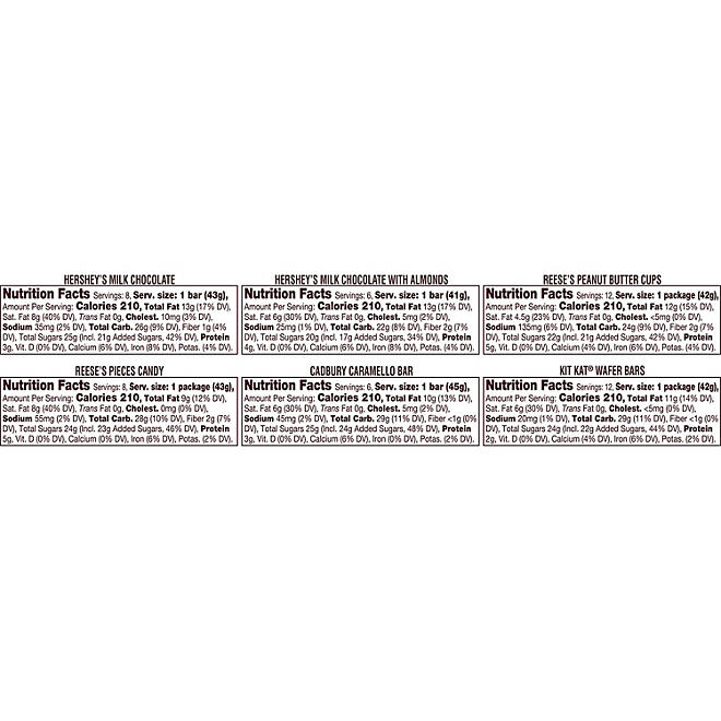 Hershey&#x27;s Chocolate Lovers Variety Pack Candy Bars 52 pk.