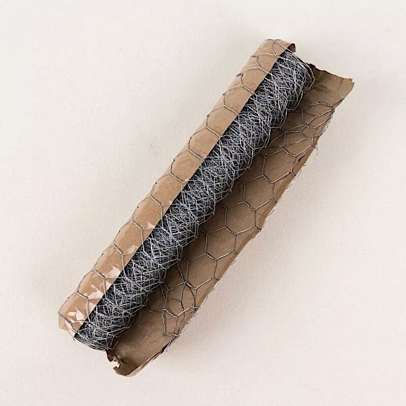 16ft x 12&#x22; Silver Hexagonal Galvanized Metal Craft Wire Mesh Party Decorations