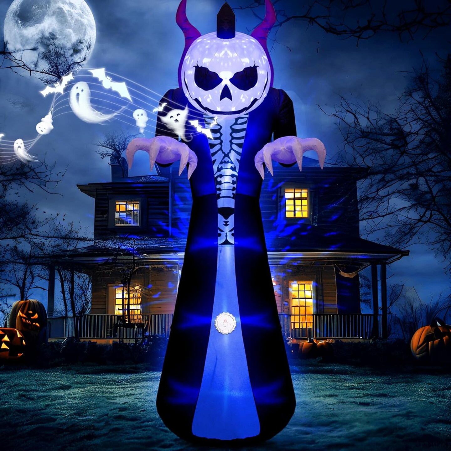 Outdoor Halloween Inflatables Grim Reaper Ghost