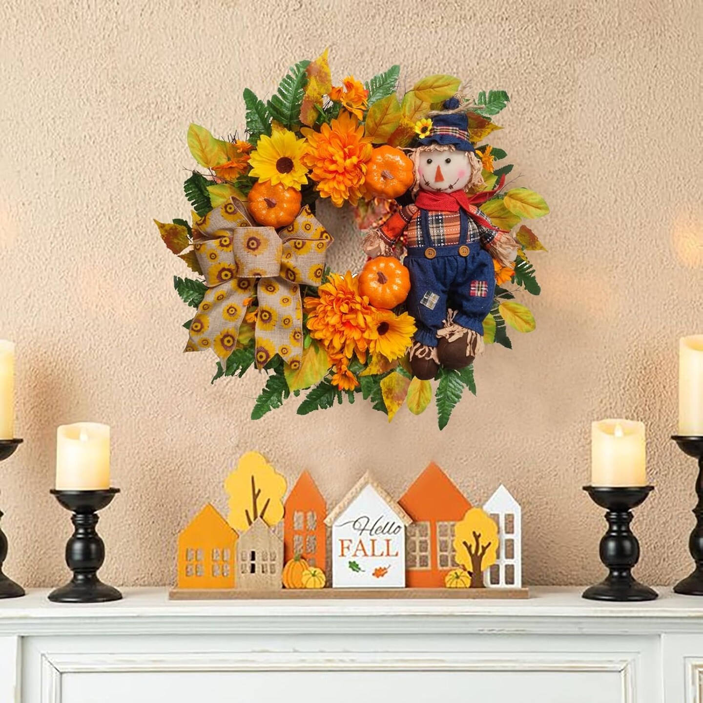 Fall Wreath for Front Door