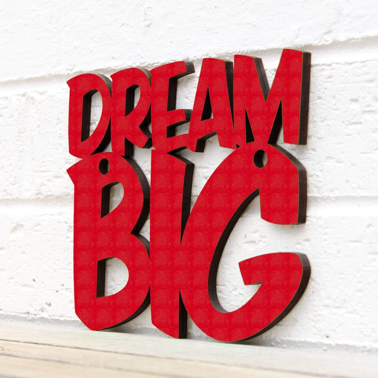 Spunky Fluff Dream Big Inspirational Decorative Wall Art Sign 15 Colors ...