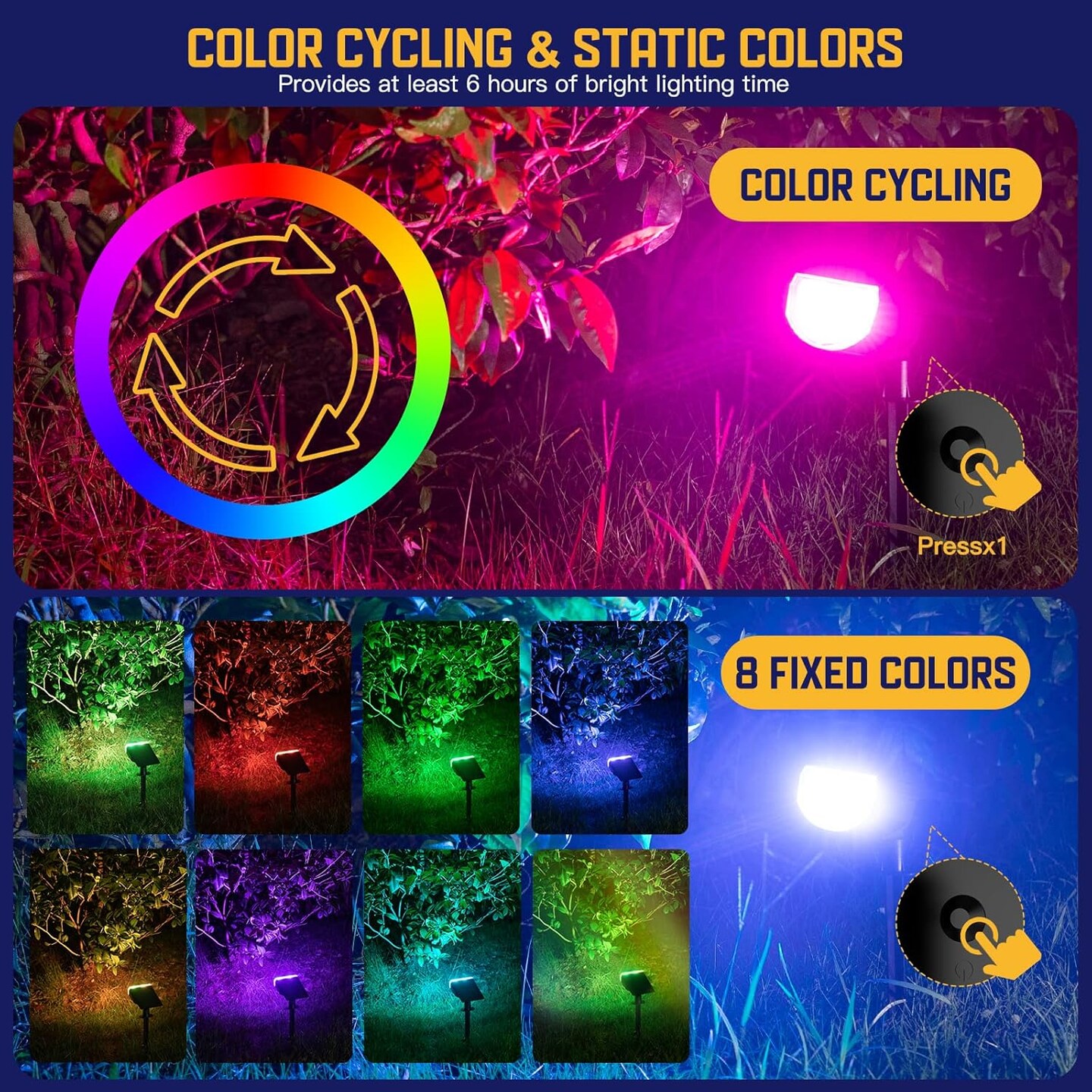 Color Changing Solar Outdoor Lights