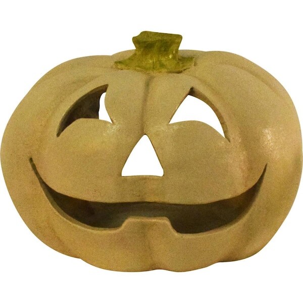 12.5 inch Dia Halloween Tabletop Jack O Lantern Light Orange