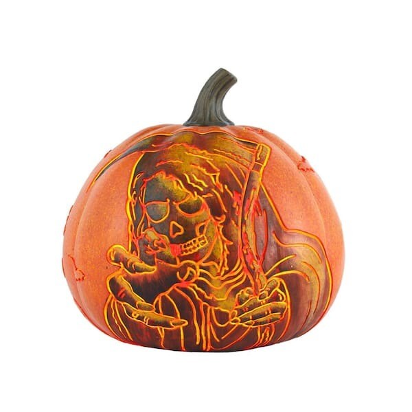 Halloween 10 Inch LED Reaper Jack-O-Lantern