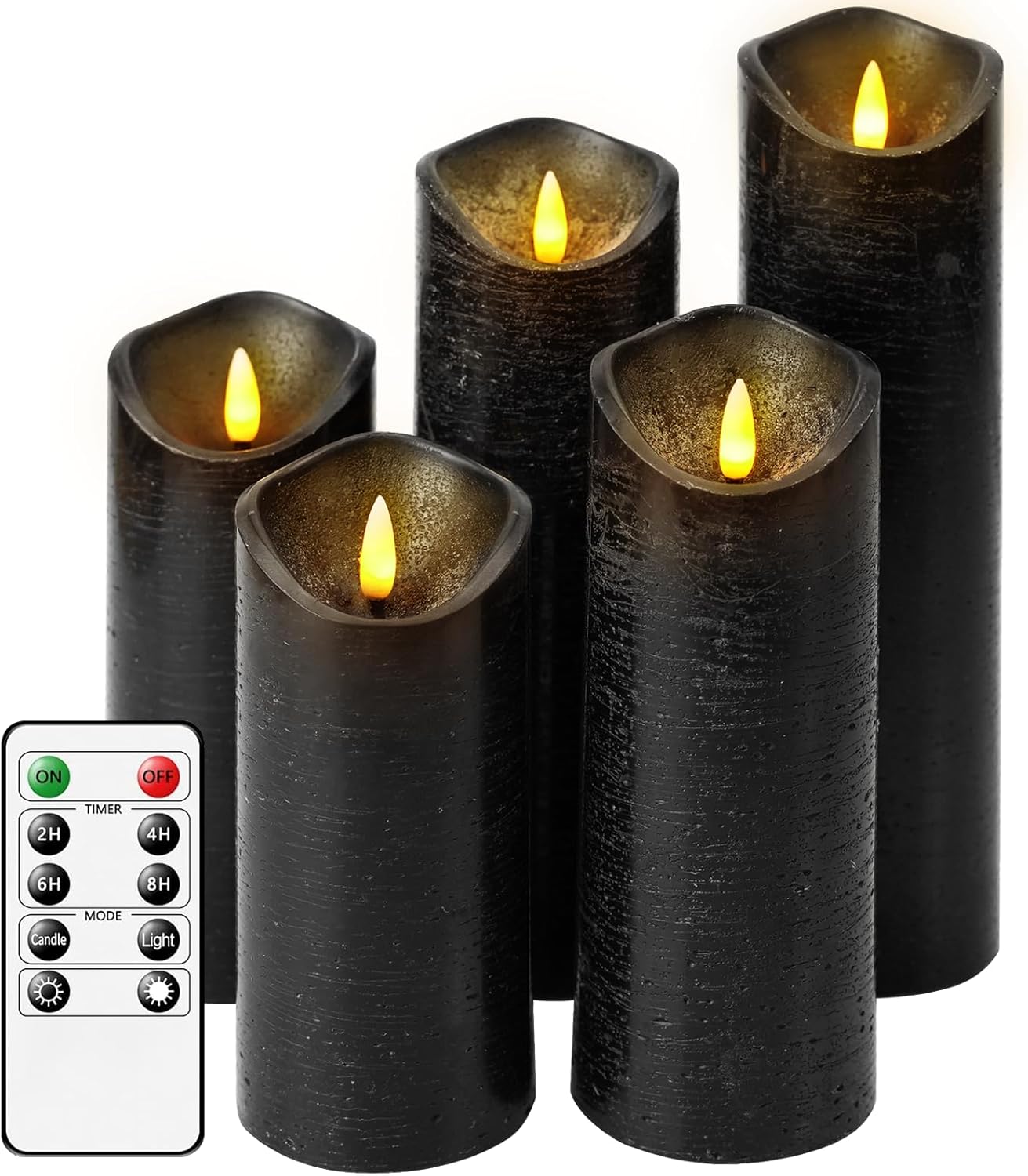 Flameless Candles with Remote Control and Timer Set