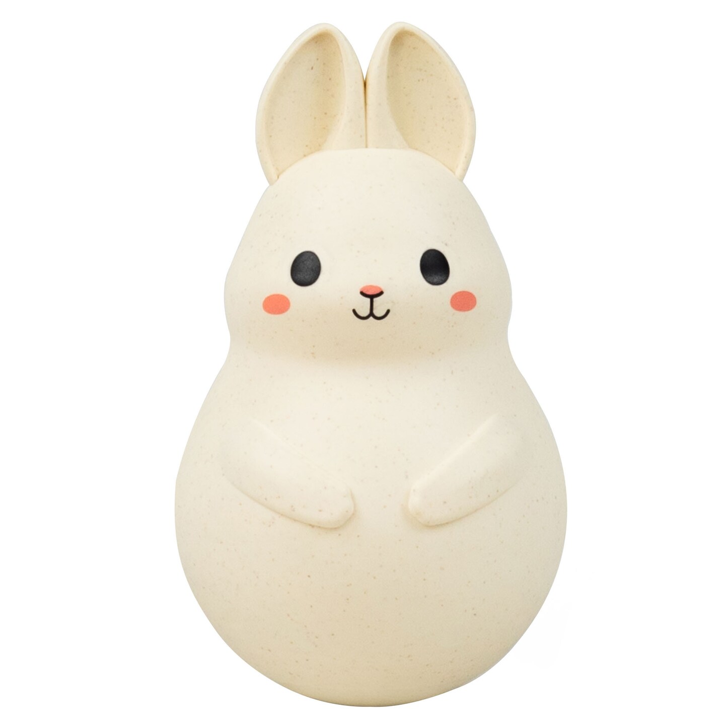 Tiger: Roly Poly - Bunny - Soft Silicone, ECO Bio-Plastic, Twinkling Sound, Soothing Sensory Toy,  Infant &#x26; Baby Ages 3+ mo.