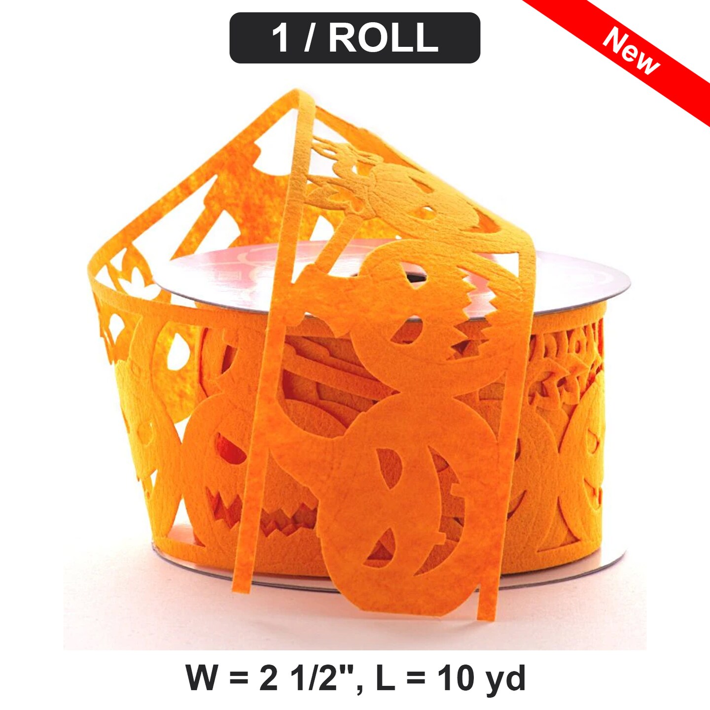 Fun Halloween Foam Ribbon 2.5&#x22; W x 10 yd 1 roll