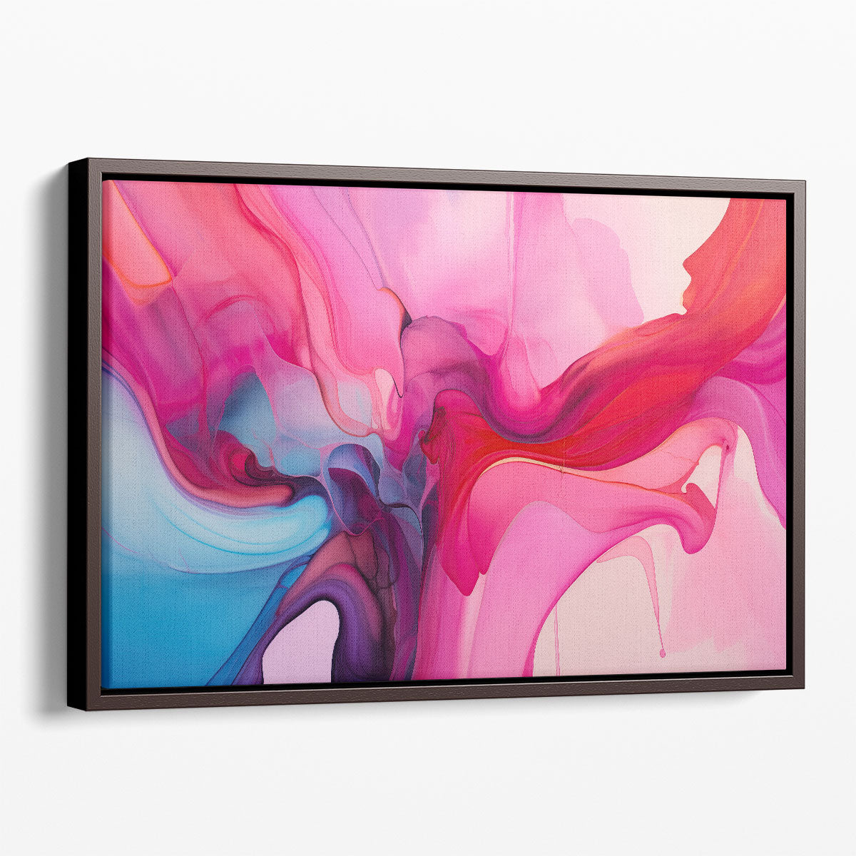 Pink Abstract Canvas Wall Art Print – Modern Framed Canvas Art for Living Room and Bedroom | Paint Party Extravaganza product 2