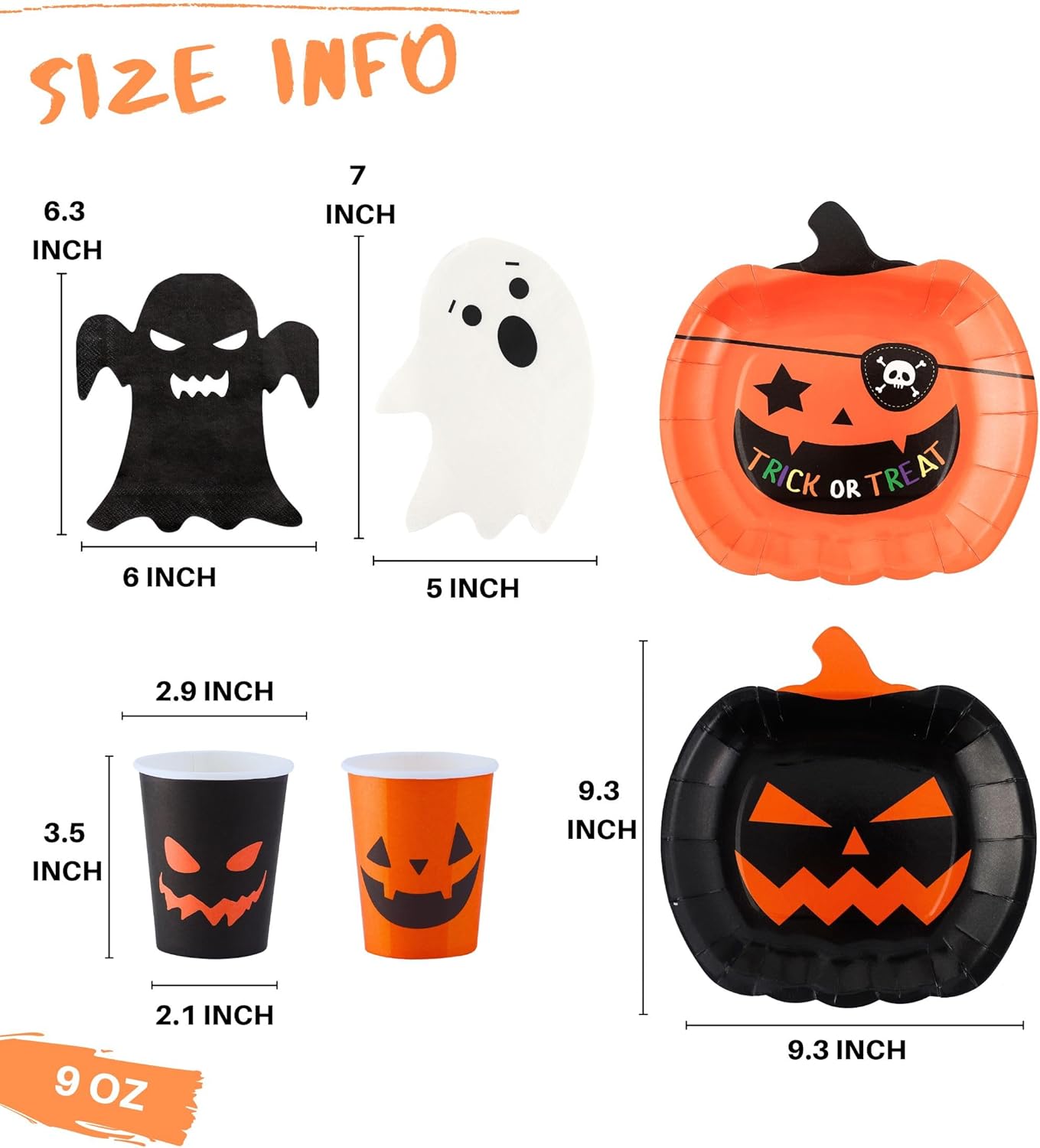 Halloween Plates and Napkins Party Supplies