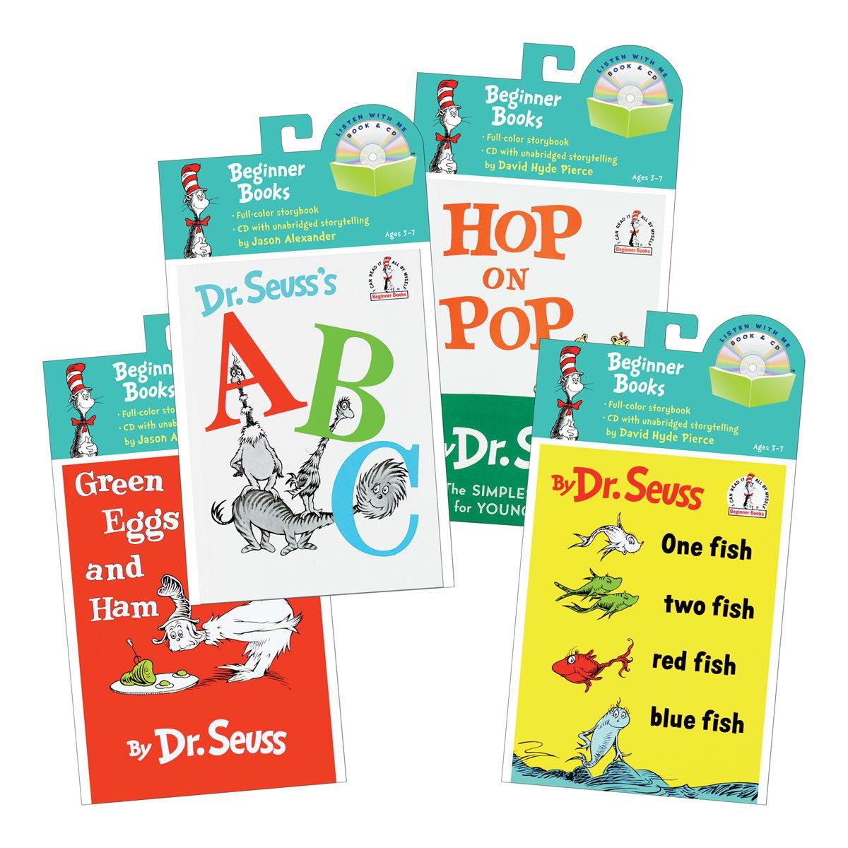 Kaplan Early Learning Company Dr. Seuss Books and Audio CDs - Set of 4