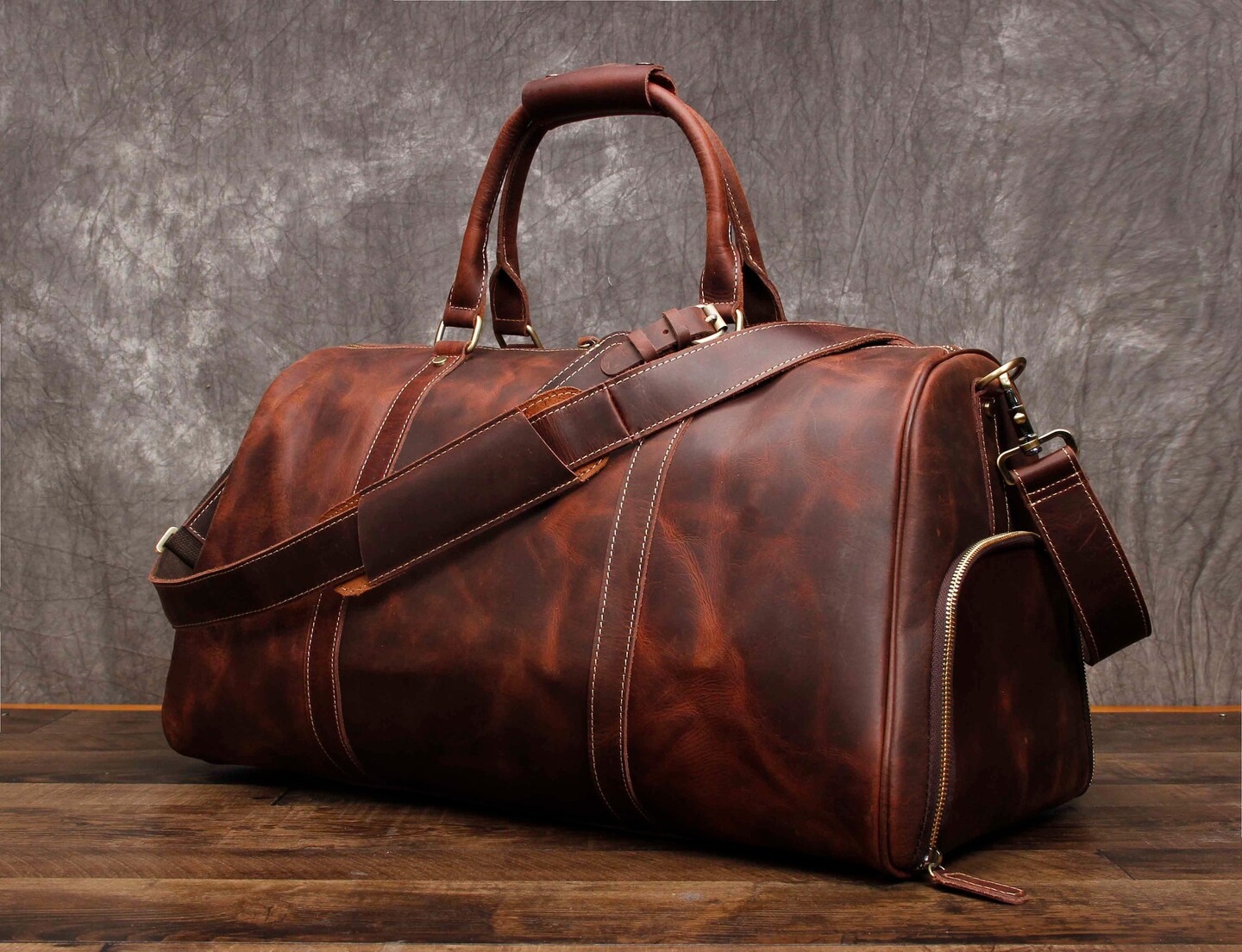 Mens duffle bag with shoe compartment sale