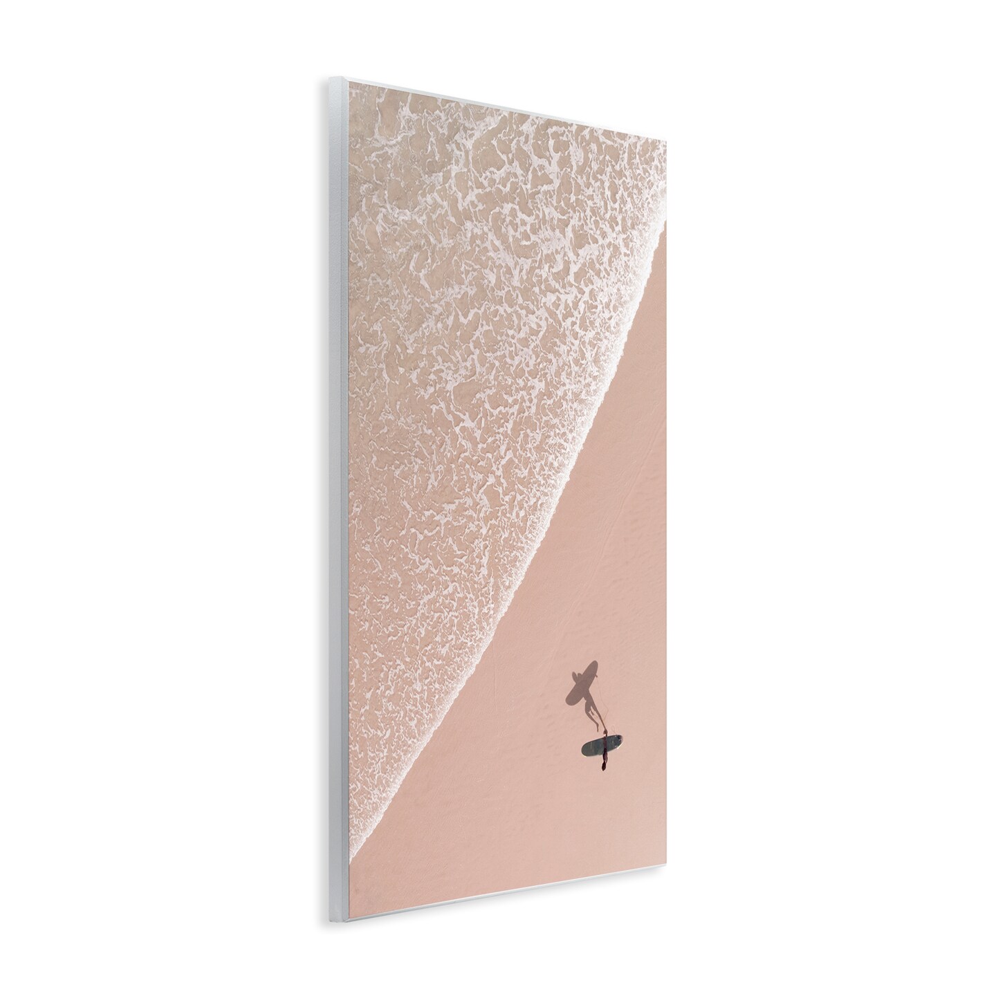 Stupell Industries Beach Surfer Silhouette Wall Plaque Art Design by Nataly White