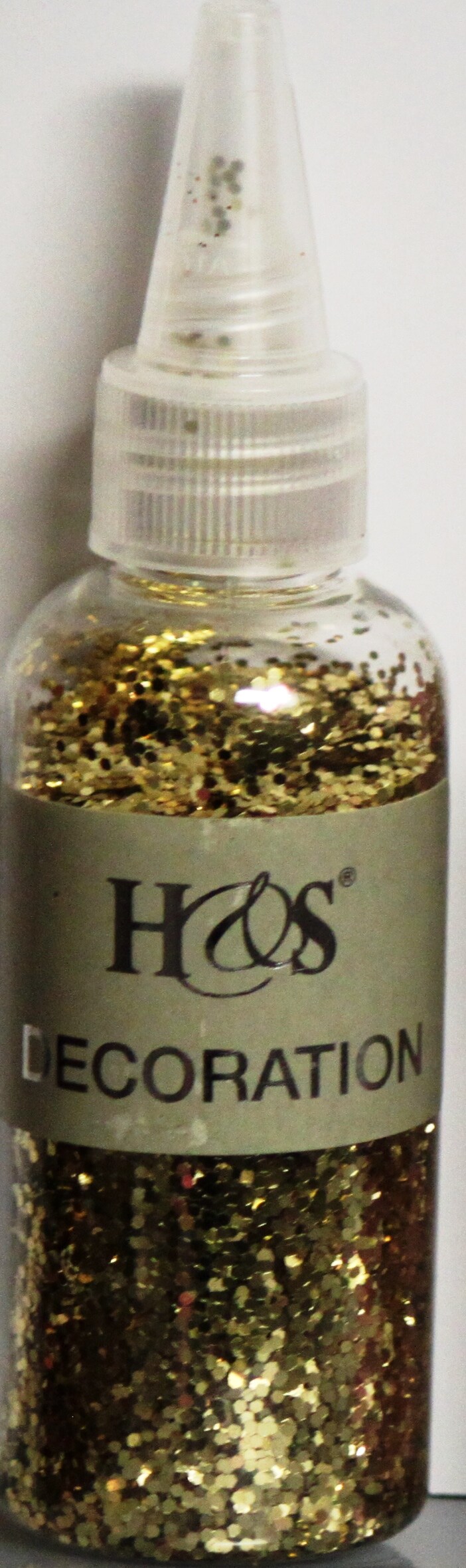 H &#x26; S Decoration Gold Glitter