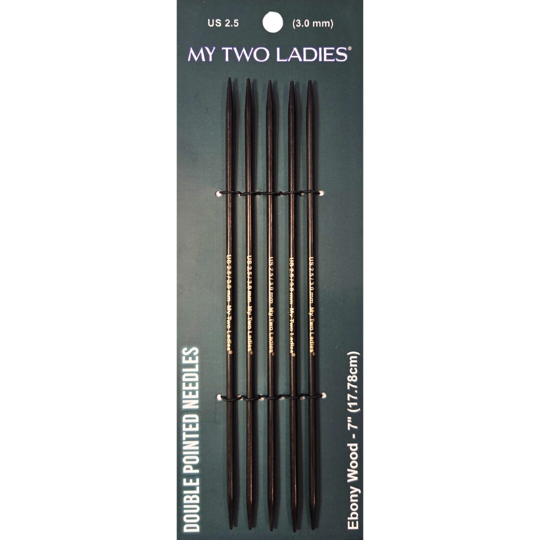 My Two Ladies | Infinity | Double Pointed Needles | Ebony | 11 Sizes