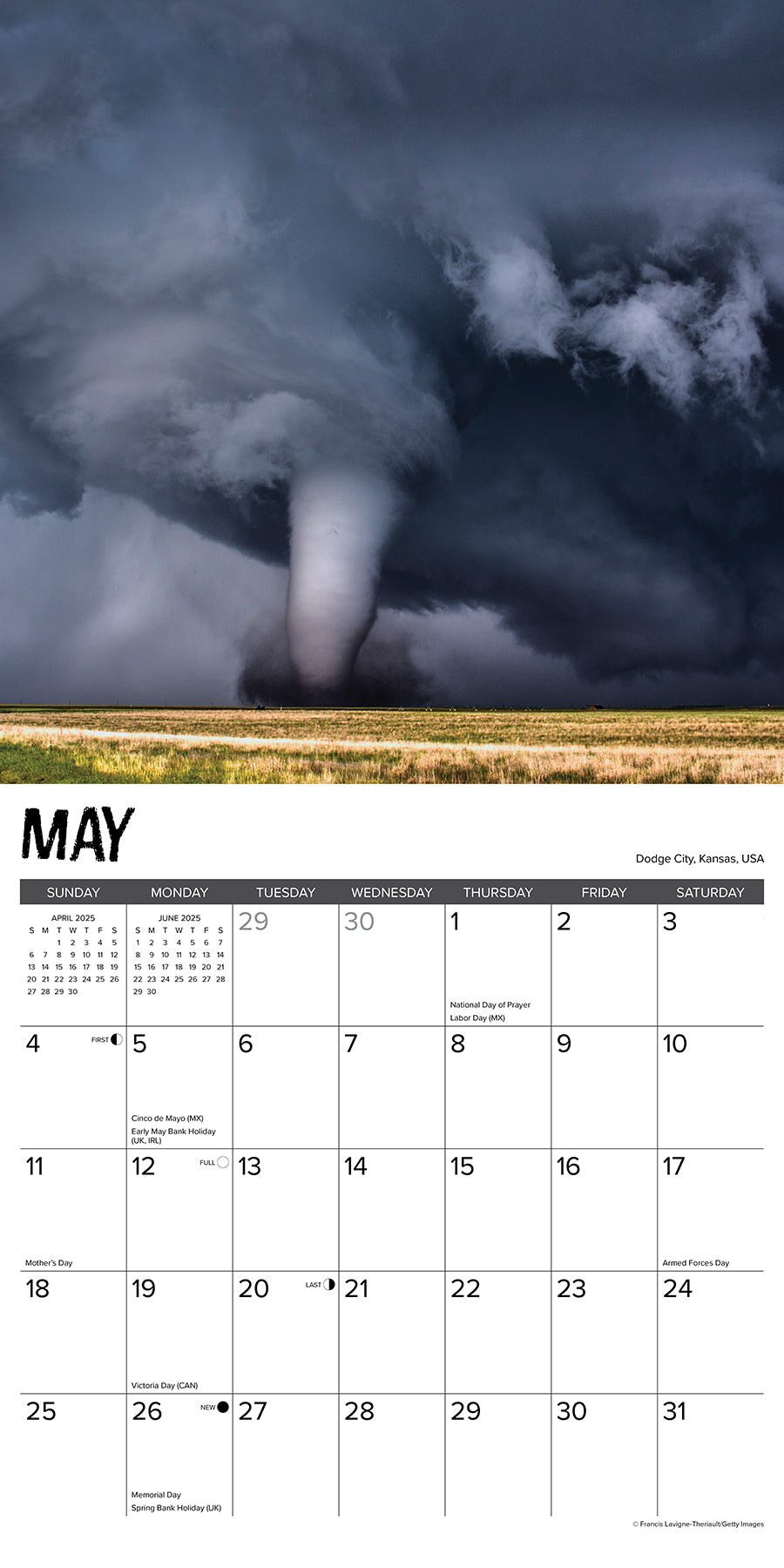 Extreme Weather 2025 Wall Calendar