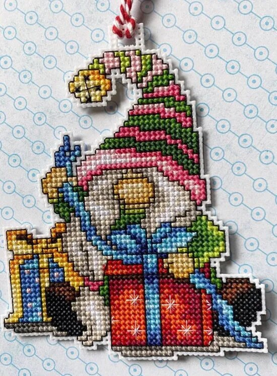 Christmas Gnomes Counted Cross-Stitch Kit