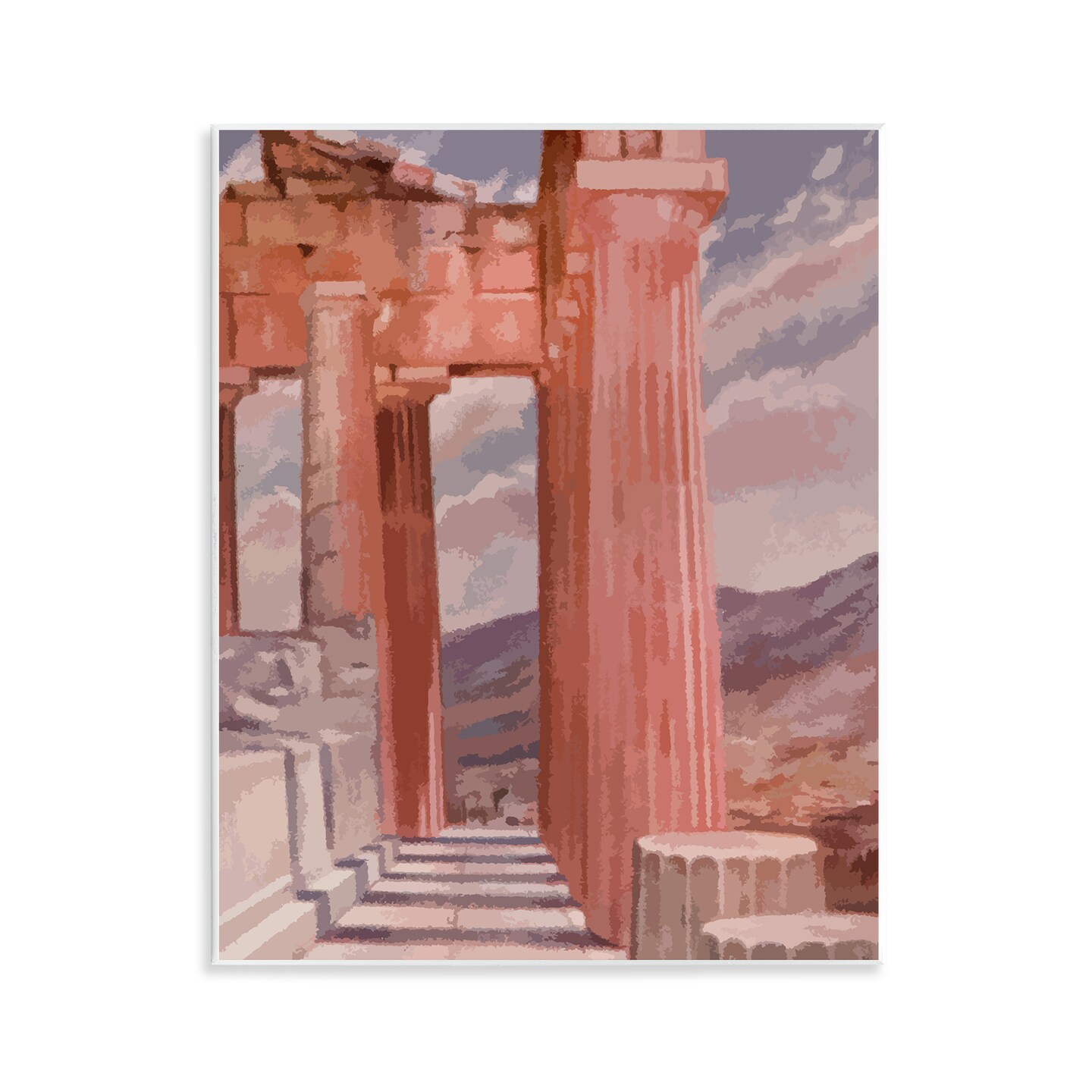 Stupell Industries Greek Architecture View Wall Plaque Art Design by Daphne Polselli