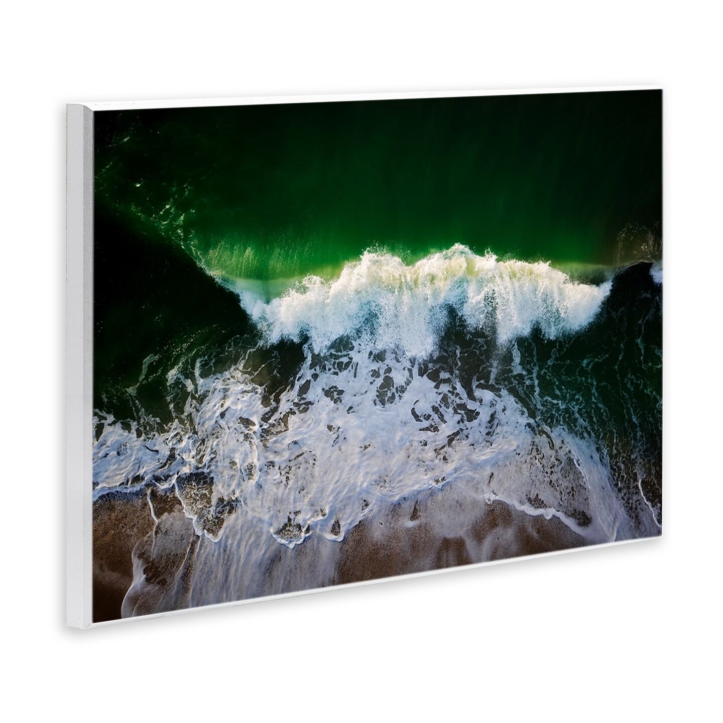 Stupell Industries Deep Green Wave Splash Wall Plaque Art Design by Rick Berk