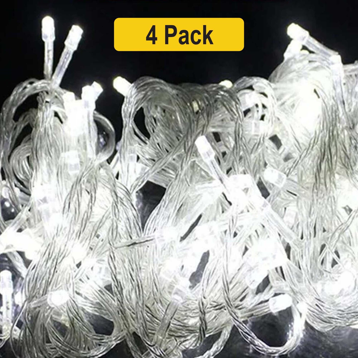 38ft 120 LED Clear Wire String Lights — Multi-Function, Plug-in