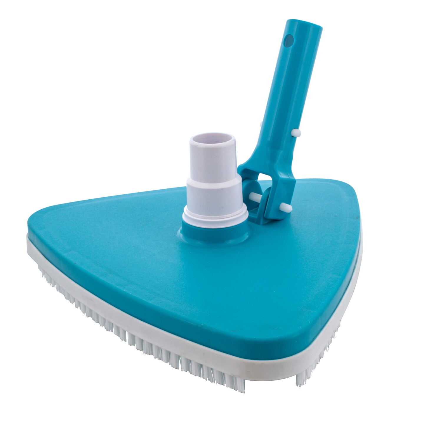 U.S. Pool Supply Weighted Triangular Pool Vacuum Head with Swivel Connection, Pole Handle, Protection Bumper, Above Ground &#x26; In-Ground Swimming Pools