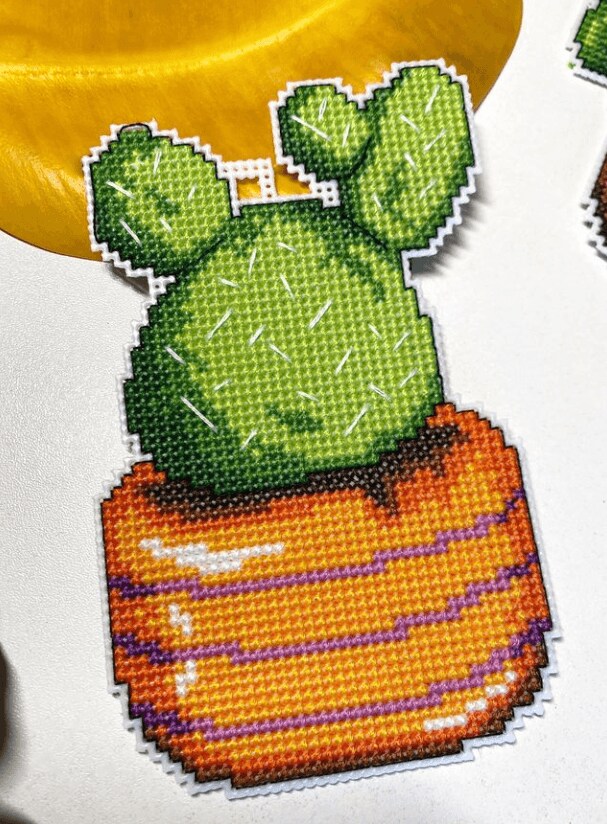 &#x22;Cactus&#x22; Counted Cross-Stitch Kit