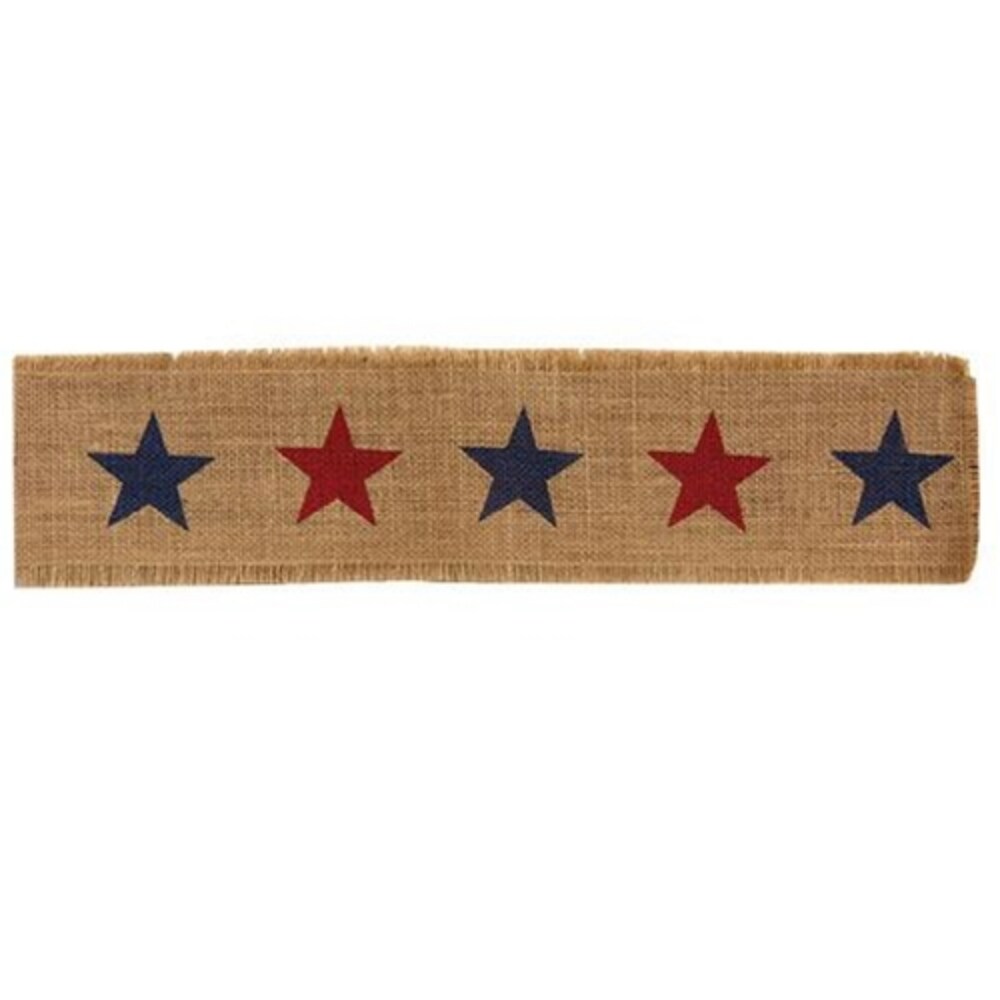 Star Burlap Ribbon