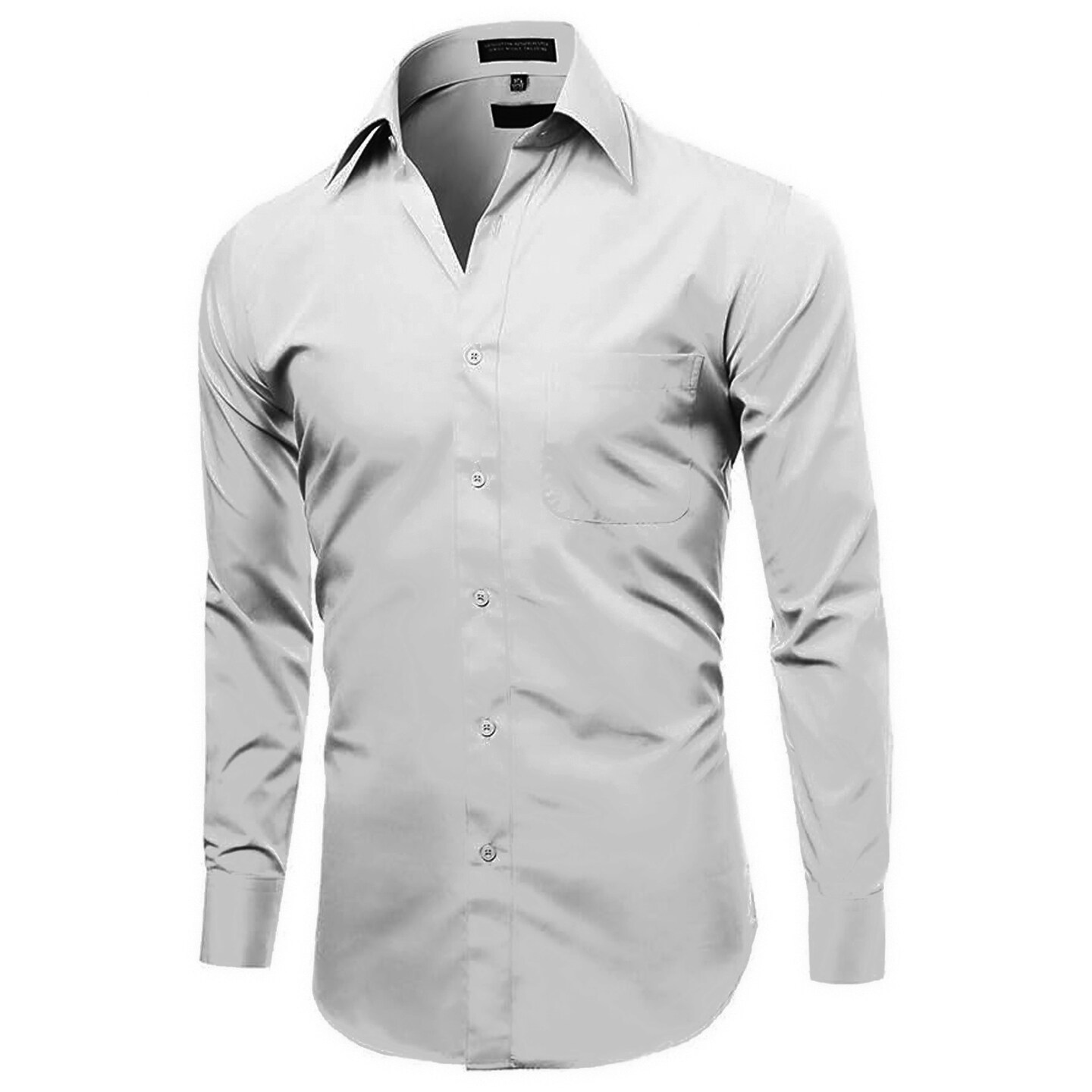 Timeless White Slim Fit Shirt for a Polished Look, Color: White, Size ...